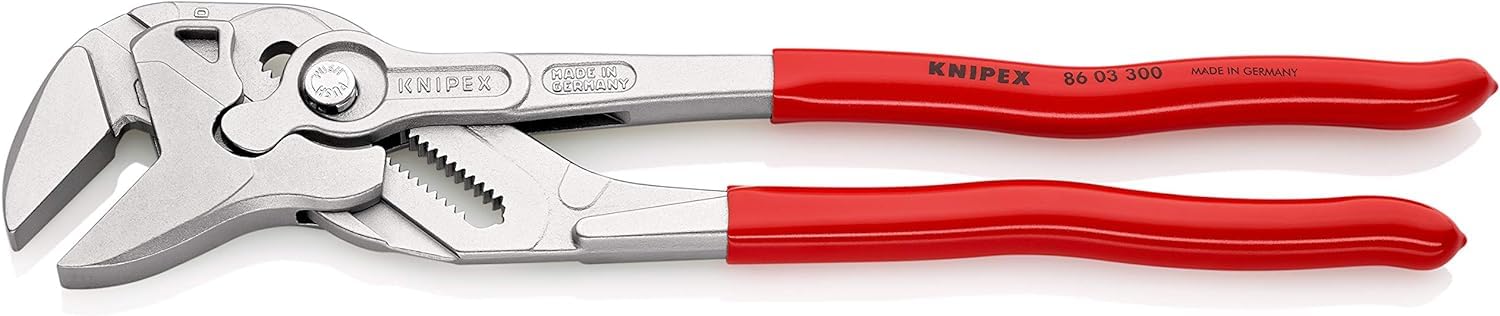 KNIPEX Pinza chiave pinza e chiave in un unico utensile cromata rivestiti in resina sintetica 300 mm, 86 03 300
