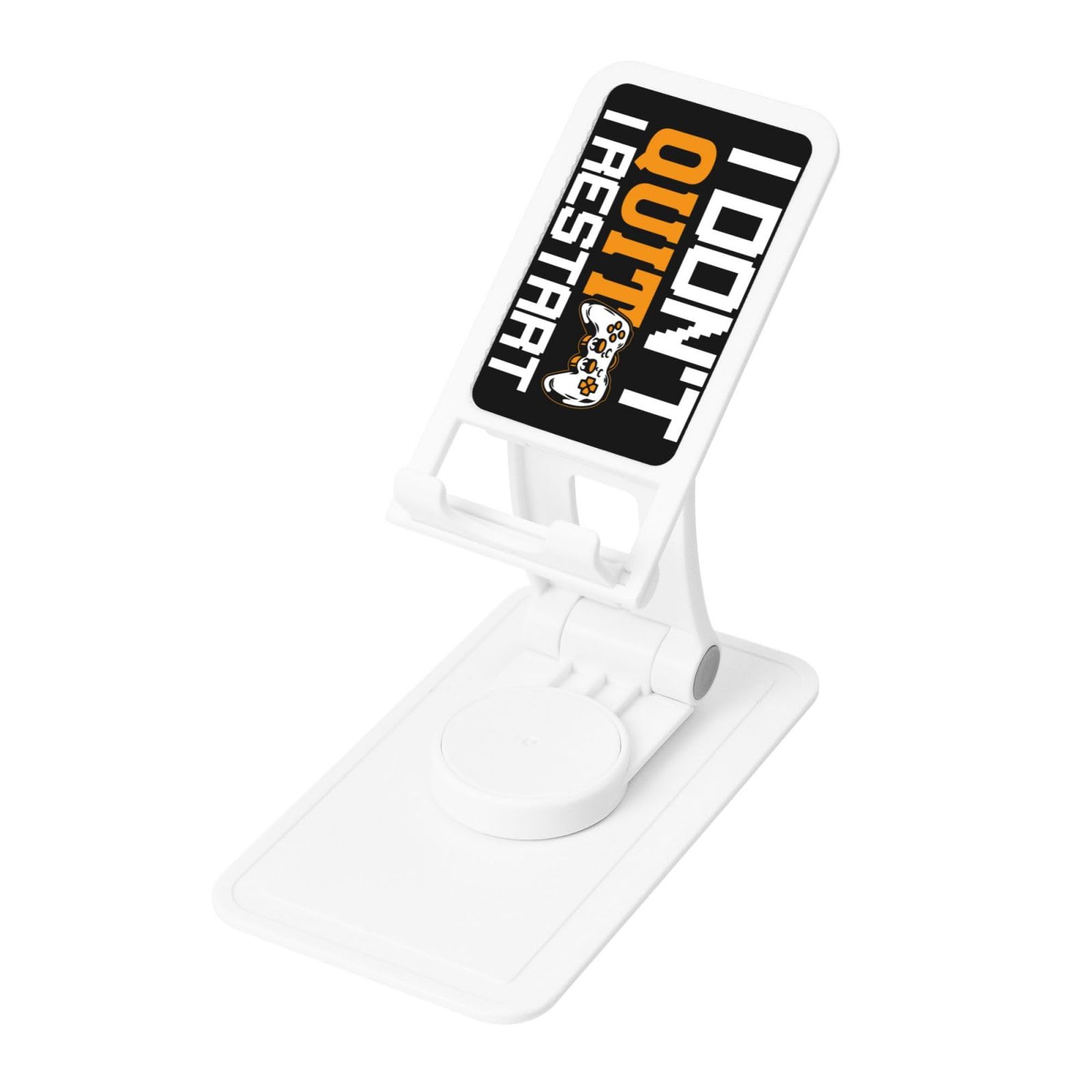 KOSPOGO I Don t Quit I Restart Phone Stand for Desk Adjustable Phone Holer Office Travel Accessories for Mobile Phone/Ipad/Tablet Cell Phone Stand