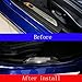 Autobro 304 Stainless Steel Trunk Bumper Inner Door Sill Scuff Plate Protector Cover Trim Black for Jaguar XE 2015-2017