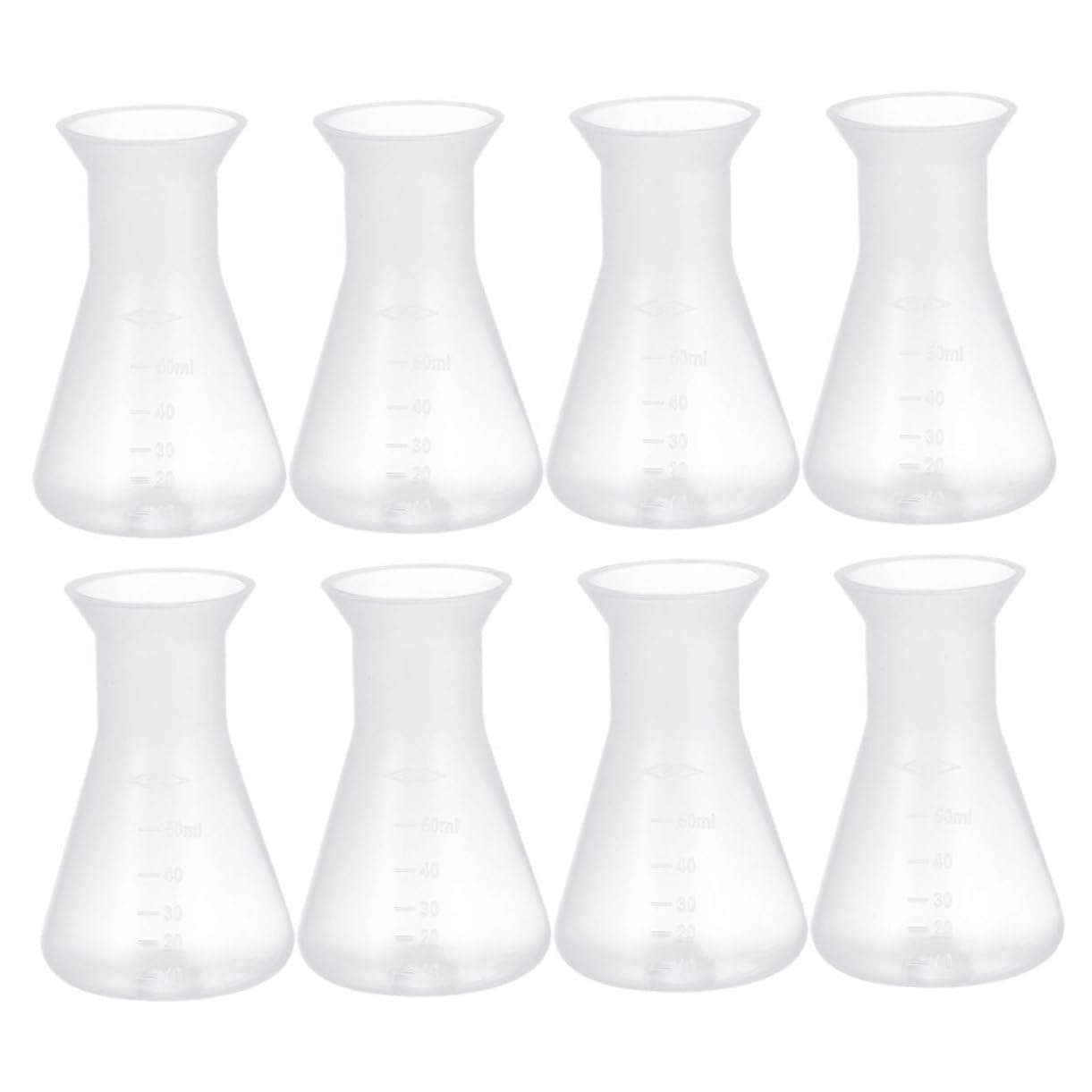 ULTECHNOVO 32piezas Frascos De Laboratorio Erlenmeyer De Botellas Graduadas Para Experimentos Científicos Frascos Conical Para Medición Precisa Laboratorio