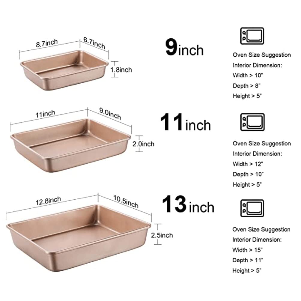 Feuille de Biscuits Rectangulaire Jelly Roll Deep Baking Pan Acier au Carbone antiadhésif Gâteau Ustensiles de Cuisson (28x23x4.5cm)