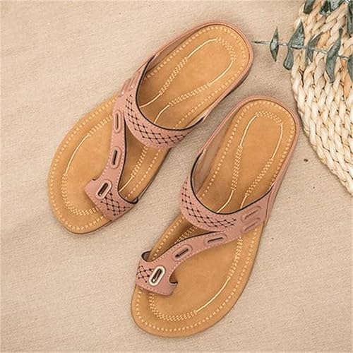Yytcsjz Womens Bunions Orthopedic Sandal, Women Orthotic Flip Flops Slippers, Summer Flat Massage Shoes, For Beach Travel2