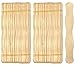 100 Natural Wavy Jumbo Wood Fan Handles Wedding Fan Sticks