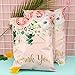RUSPEPA Poly Mailers Shipping Bags Thank You Notes Flowers Surrounded 3 Mil Heavy Duty Self Seal Mailing Envelopes - Pink, 12 x 15.5 inches, 50 Pack