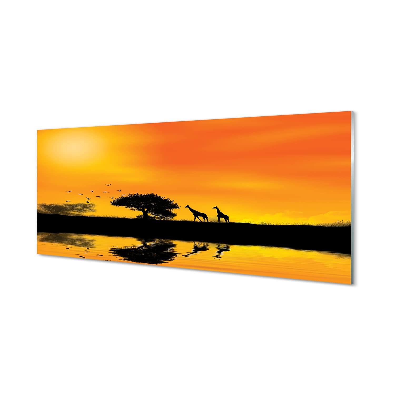 Tableau Afrique grand format 125x50cm pour habiller un mur vide