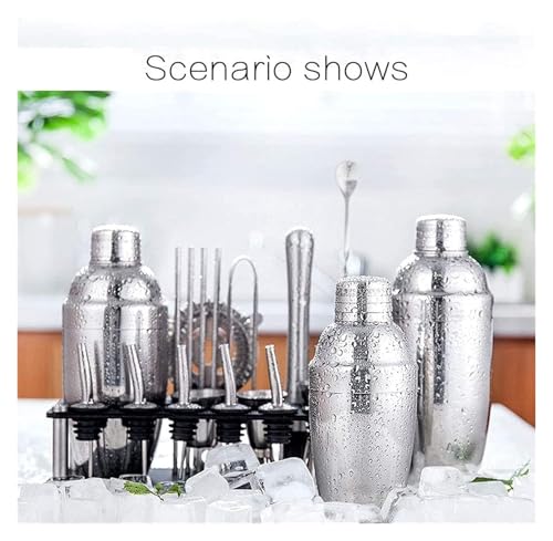 Set de Coctelera y Kit de Bartender Acero Inoxidable 550 ml miniatura 4