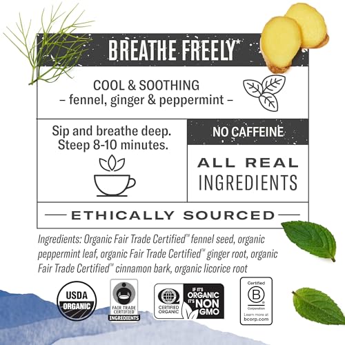 Image of Numi Organic Congest Away Tea, 48 Herbal Tea Bags, Caffeine Free