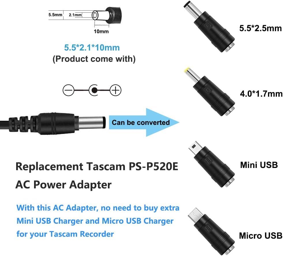 TASCAM DR-701D + ACアダプター PS-P520E Amazon | TASCAM(タスカム) PS-P520E TASCAM製品用ACアダプター | 機材
