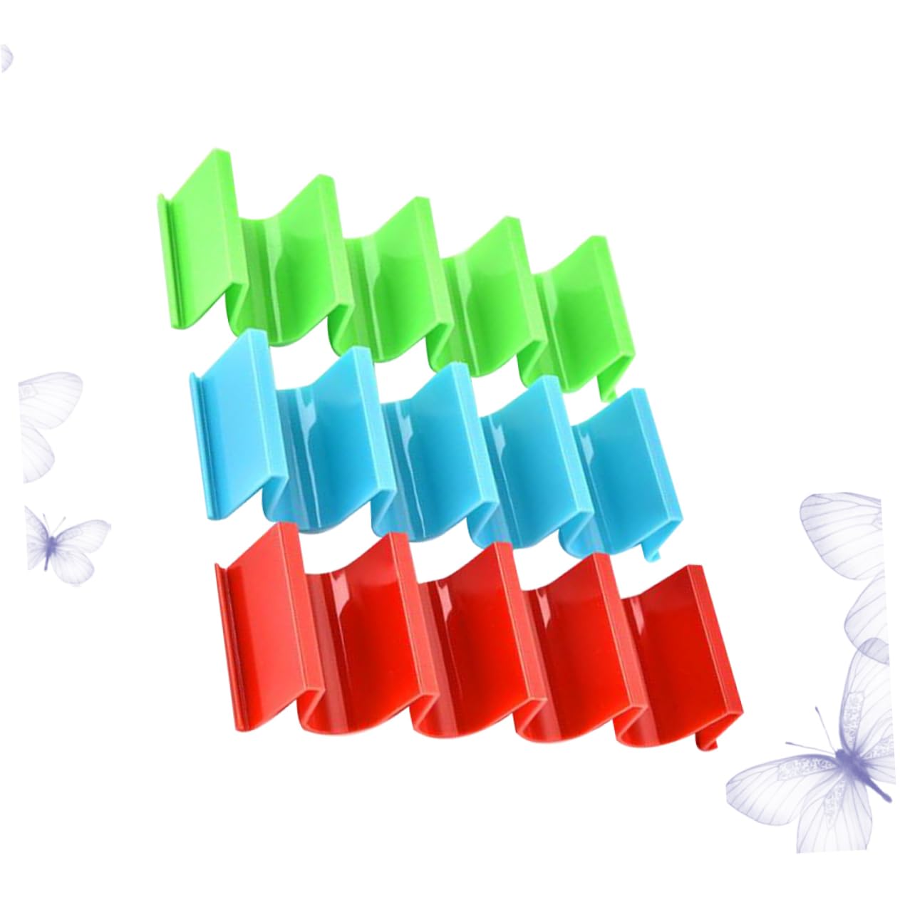 GRIRIW 3pc Set Mexican Pancake Rack Tortilla Roll Clip Pizza Storage Rack Home Kitchenware Tidy Organization for Family Gatherings