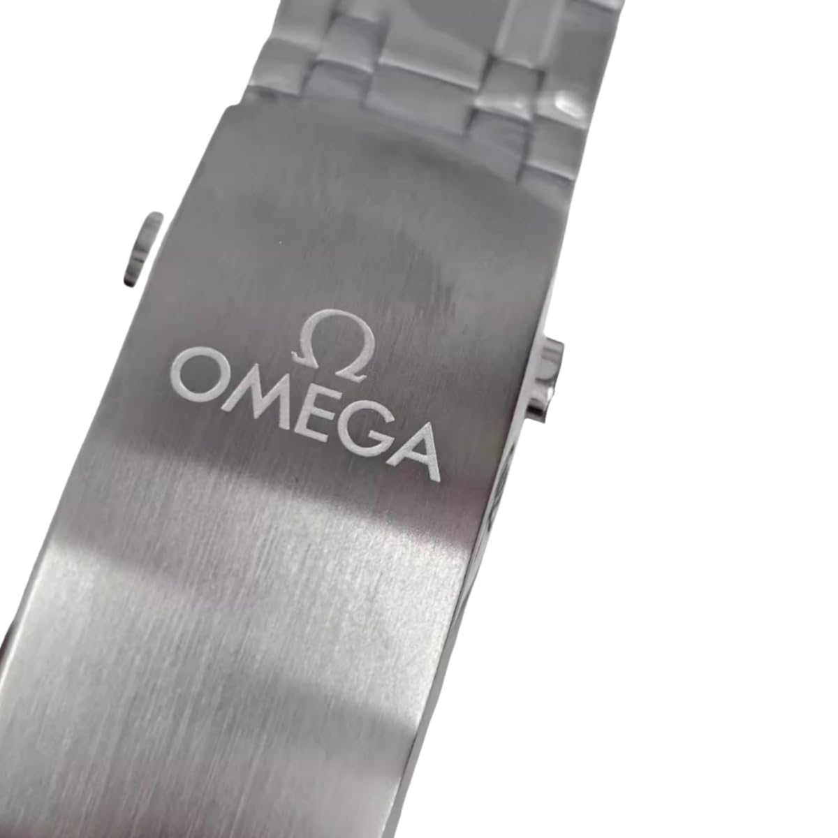 Edelstahl Uhrenarmband 20mm Metall Ersatzarmband Rundanstoß Gliederband Silber Gold Bicolor für Omega Seamaster 300