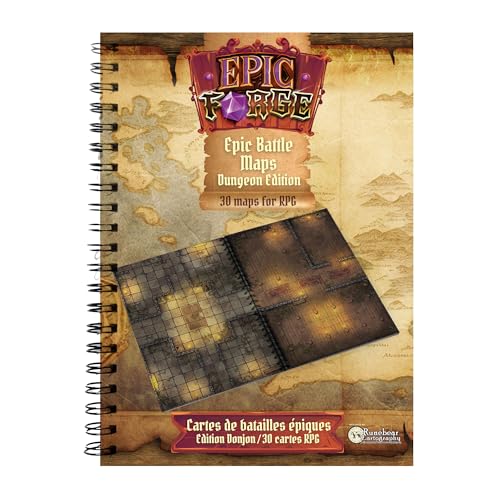 Epic Forge - Libro da gioco: dungeon (305 x 420 mm) formato A3