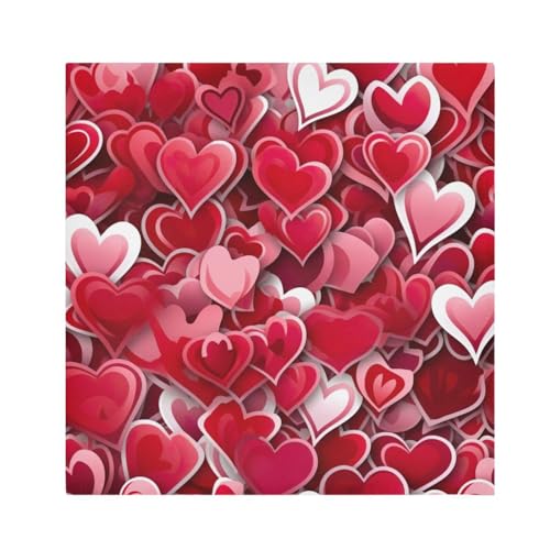 Servilletas de Tela Kigai Día del Amor Set x4 20x20 in miniatura 1