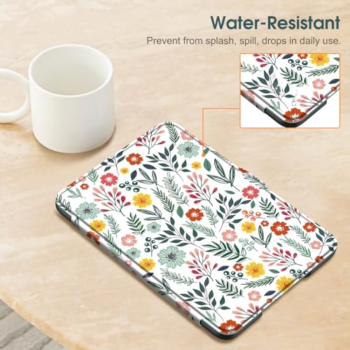 Image of Fintie Case for 7 inch All-New Kindle Paperwhite (12th Generation, 2024) and Kindle Colorsoft Signature Edition - Slim Lightweight Shell PU Leather Protective Cover with Auto Sleep /Wake (Spring Bloom)