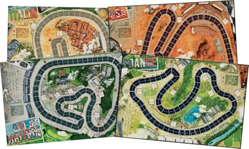 Asmodee - Heat - Jeu de Stratégie de Course Automobile - Jeu de Société pour Enfants dès 10 Ans - Jeu de Plateau 1 à 6 Joueurs - 60 Min - Course Immersive - en Français- Days of Wonder