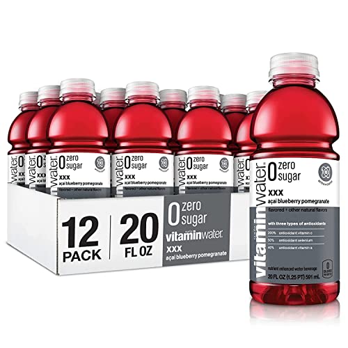 Vitamin Water Zero Sugar Acai-Blueberry-Pomegranate - Xxx, Electrolyte Enhanced Bottled Water Zero Sugar, Zero Calories - 20 Fl Oz (Pack Of 12) #TOP25