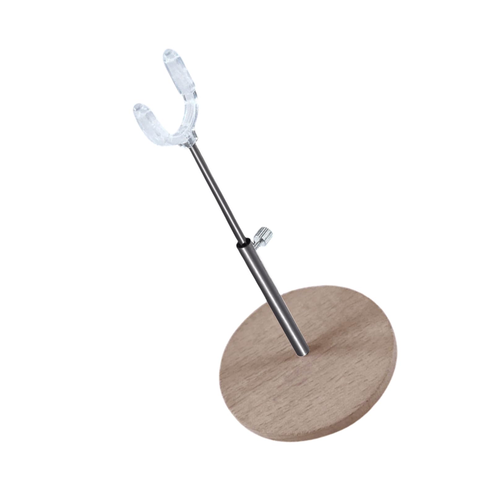 Msioytog Doll Display Stand Sturdy Wood Base for Secure Exhibition of Collectible Dolls and Figurines with Height Customization Wood Base Doll Stand