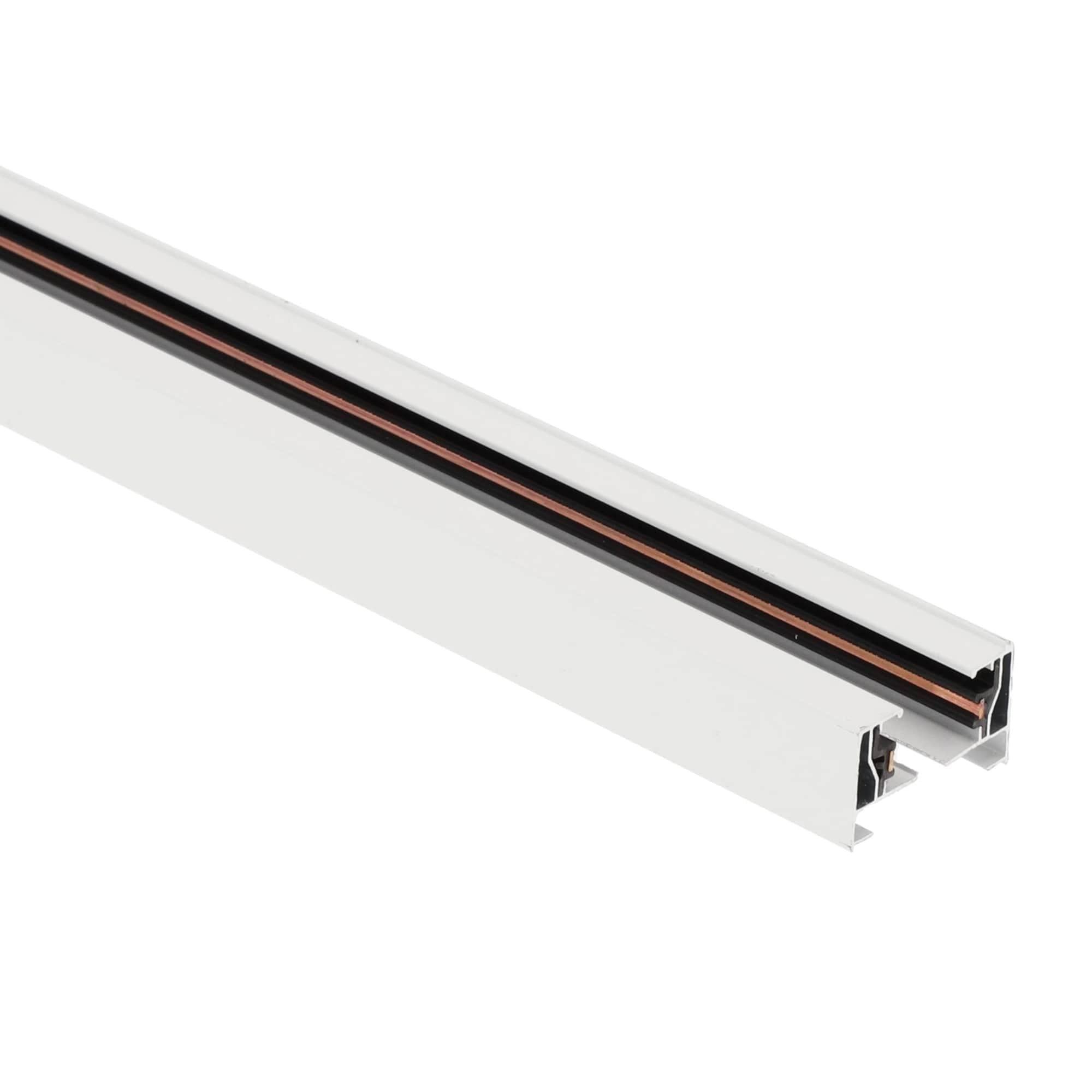 EDO - Sistema SEVA - Binario da Soffitto Monofase Bianco - Profilo Luminoso da Superficie per Faretti LED - Barra da Soffitto SEVA Track 1.9 m, 220–240 V, IP20 Illuminazione a Binario