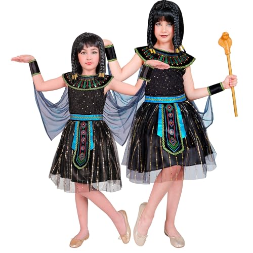 W WIDMANN MILANO Party Fashion - Costume enfant reine égyptienne, robe, Cléopâtre, pharaon, Anubis, souveraine, déesse