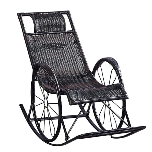 Mecedora de ratán para interiores y exteriores