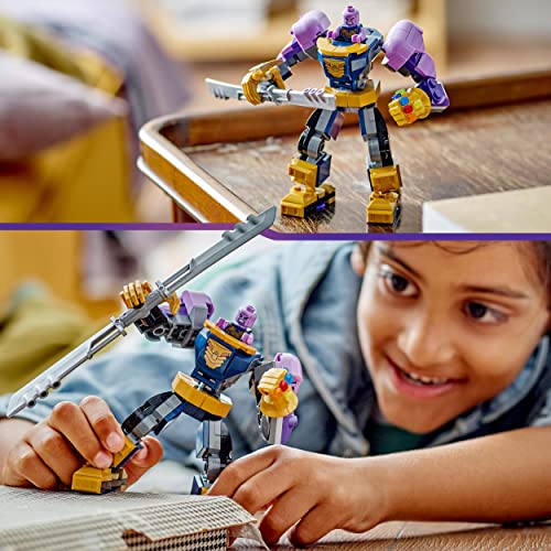 Marvel Armatura Mech Thanos, Set Action Figure Supereroe Avengers, Modellino da Costruire con Guanto dell'Infinito, Giochi per Bambini 76242 - Lego - Immagine 6
