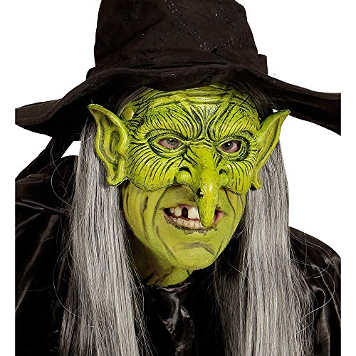 Widmann vd-wdm05391 Witch Mask Without Chin in Foam, One Size, Green - Image 2