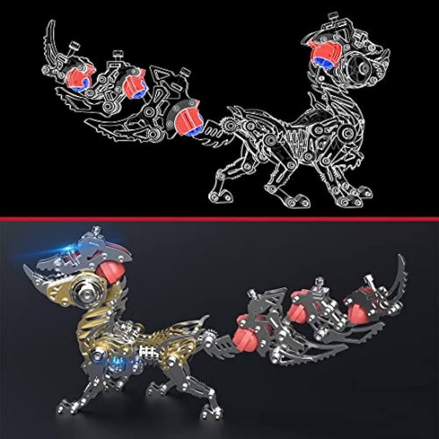 Amazon.co.jp: 3Dメタルモデルキット - 狐狸ハンフェイ、3D