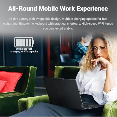 Image of Lenovo ThinkPad T14 Business AI Laptop, 14 inch FHD+ Touchscreen, Intel Core Ultra 5 225U, 64GB DDR5, 1TB SSD, Fingerprint, Backlit Keyboard, 5MP Webcam, Wi-Fi 6E, HDMI, Windows 11 Pro, w /Hub Bundle