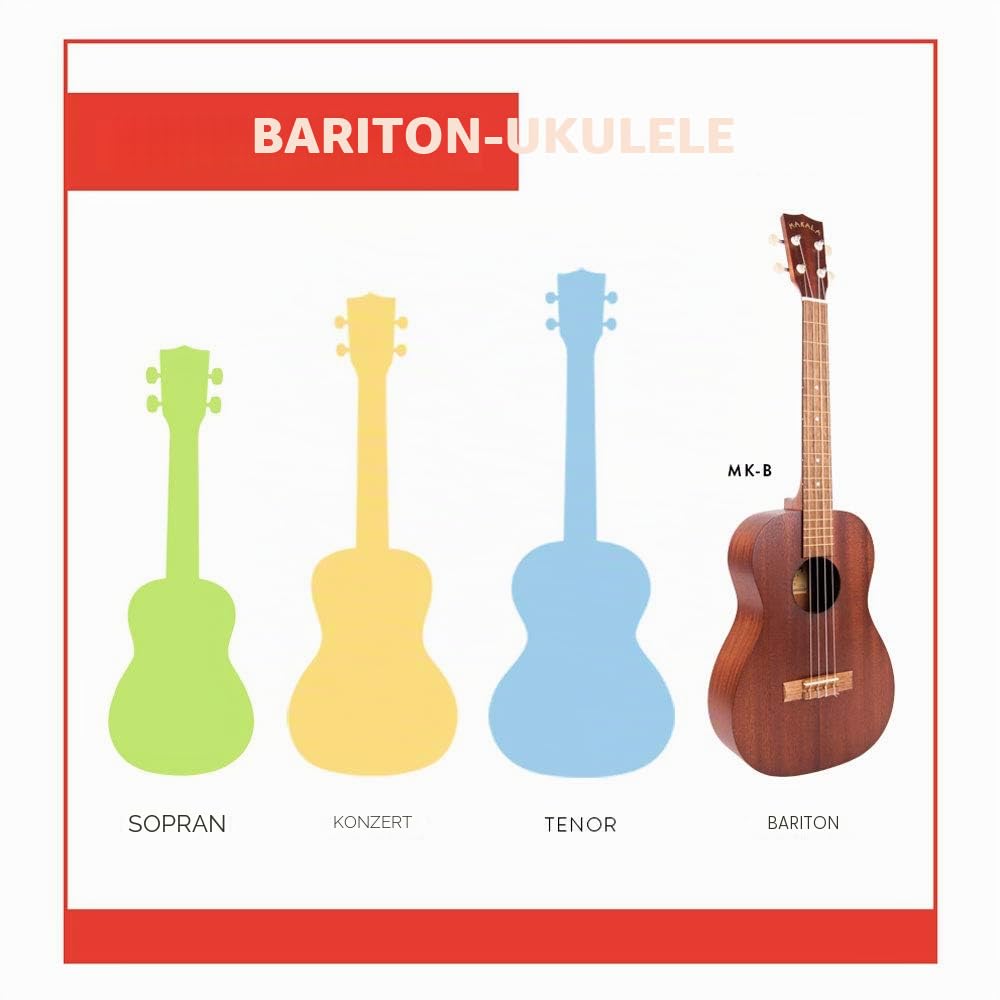 Kala Makala Bariton-Ukulele aus Mahagoni (MK-B)