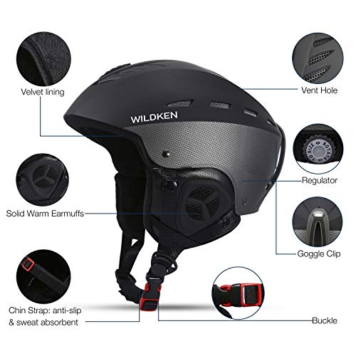 Huntvp Casco da Sci per Adulti Unisex Taglia