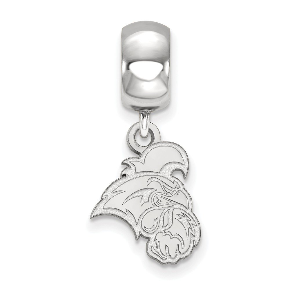 LogoArt Sterling Silver Coastal Carolina University Bead Charm Charm Small Dangle Bead Charm