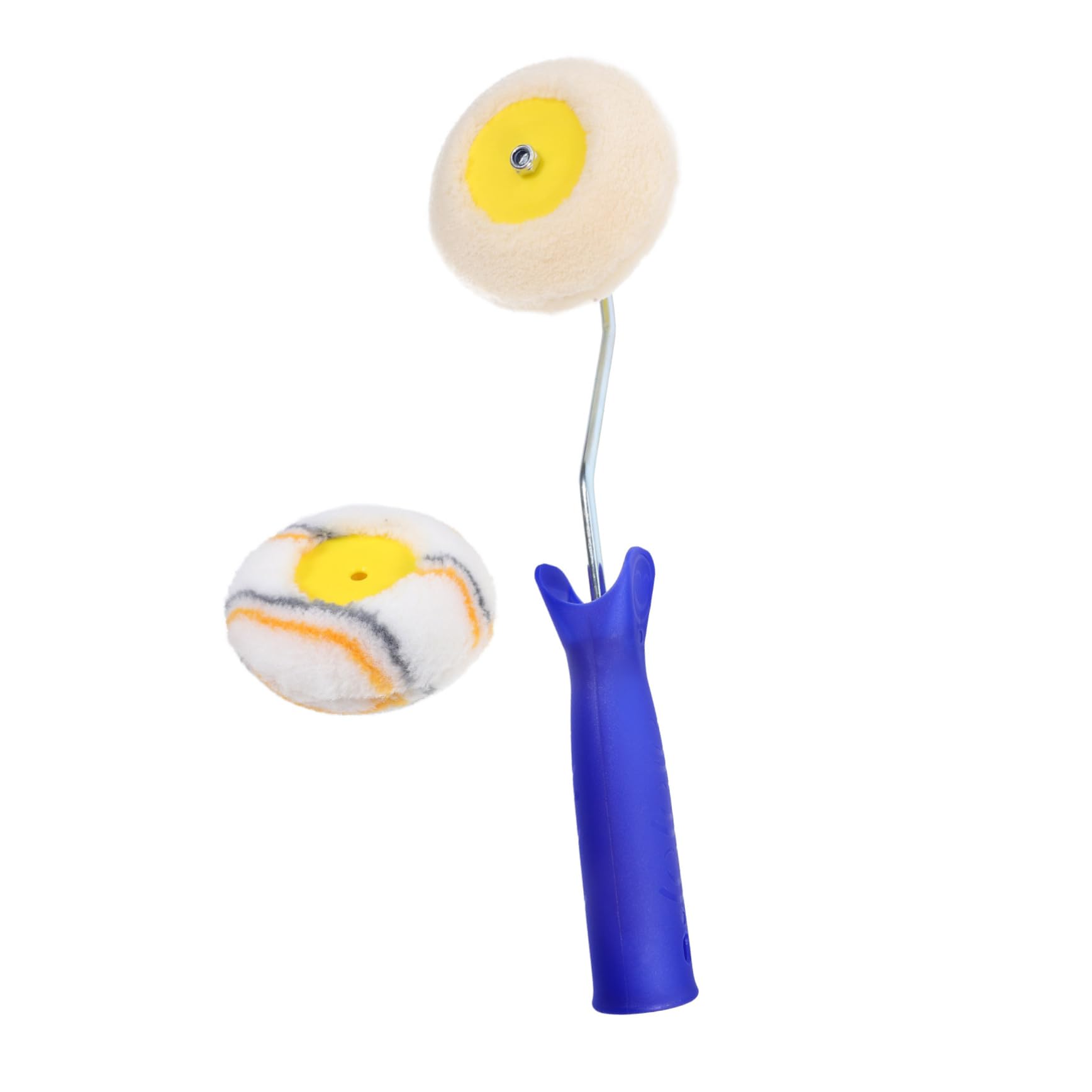 Housoutil 4 Ensembles Brosse rouleau patin à roulettes coupe bordure coin pinceau fin Brossage fin rouleau à peinture pour peindre un mur rouleau à peinture pour peindre une maison Plastique