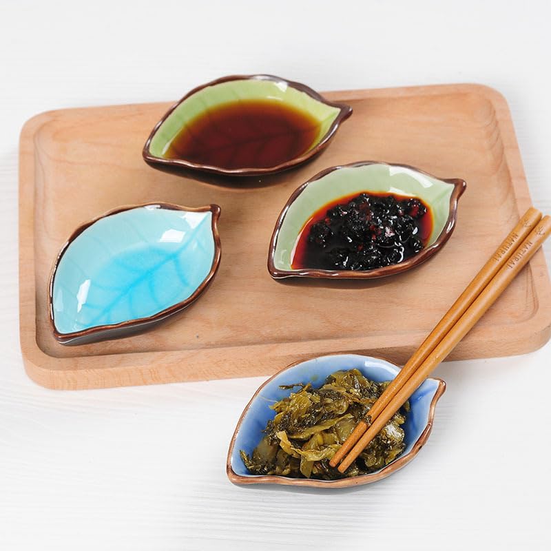MCHERRY 6Pcs Ceramic Dipping Sauce Bowls, Dipping Sauce Dishes, Soy Sauce Dish, Side Dish Bowls - Image 4