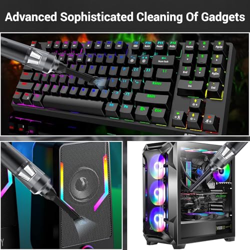 Image of MILAGROW Duster Pro Portable Vacuum Cleaner & Blower with Powerful 16000Pa Suction, Modern & Straight Line Design, Cordless & Rechargeable with Multipurpose Accessories for Car /Home /Office /Outdoors