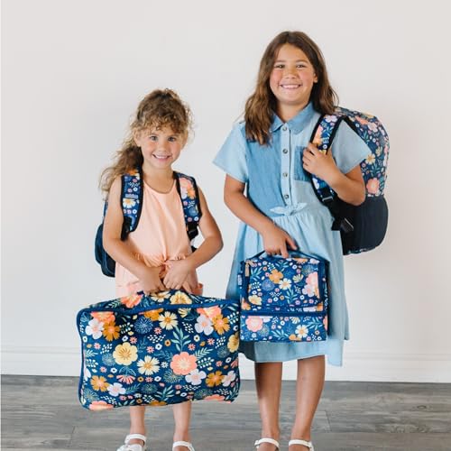 Image of Wildkin 12 Inch Toddler Backpack for Kids, Floral Bloom | Ages 3-7, lightweight toddler backpack for daycare, preschool, and travel
