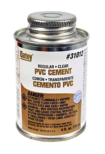 Oatey Clear Cement For PVC 4 oz.
