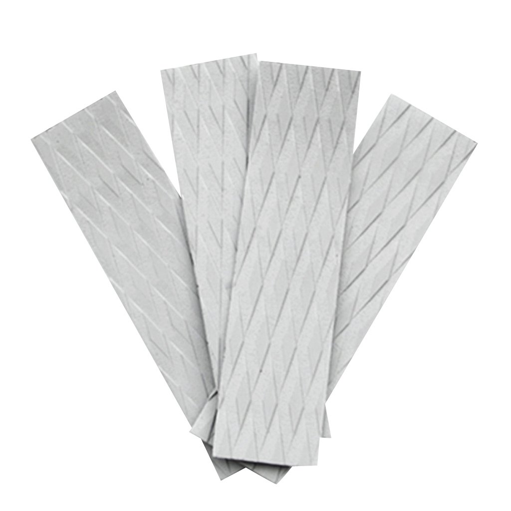 4 Pz EVA Surfing SUP Skimboard Tavola da Surf Trazione Pad Bar Grips Grigio
