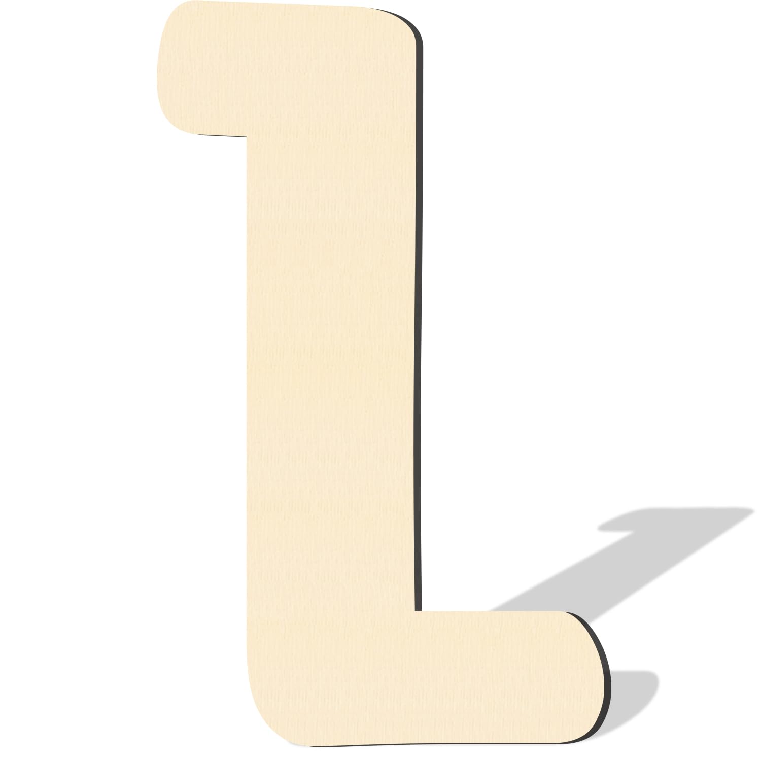 Photo 1 of 17 Inch Large Wooden Letters, Big Wooden Alphabet Letters for Wall Decor Paintable Large Thick Wood Letters L for Crafts Wooden Cutout Sign for Nursery Birthday Wedding Party Home Decoration