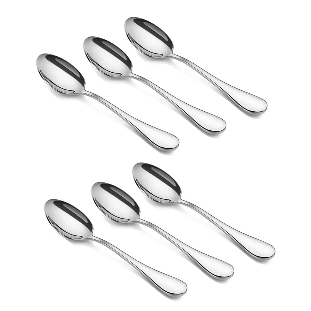 HornTide 6-Piece Dinner Forks Set 4 Tines Table Fork Flatware Stainless Steel Mirror Polishing 7-Inch 18cm, Ideal for Home, Kitchen and Restaurant — Amazon image 5