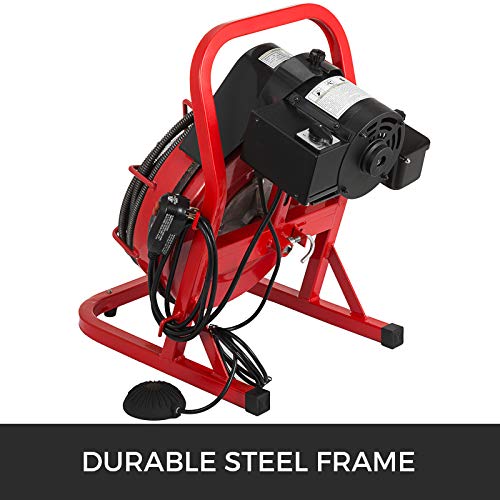 Mophorn 75Ft x 1/2Inch Drain Cleaner Machine fit 1 Inch (25mm) to 4