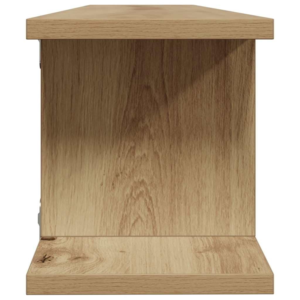 vidaXL Wandregale 2 STK. Artisan-Eiche 90x18x20 cm Holzwerkstoff