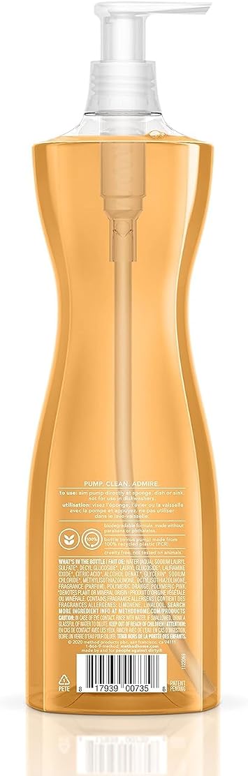 Method 00735 18 Oz Clementine Pump Dish Soap