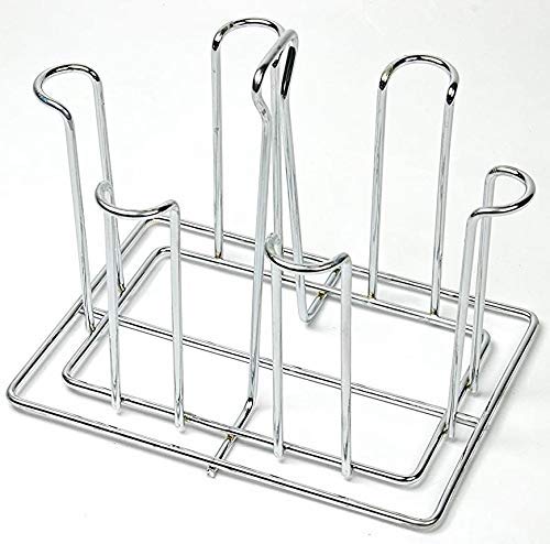 WayMore Stainless Steel And Virgin Tabletop Tiered Shelf Glass Holder For 6 Glasses Rack Chrome Finish Steel Glass Stand For Kitchen Fridge And Dining Table (Pack Of 1) (B09J2SDCLJ) Amazon Price History, Amazon Price Tracker