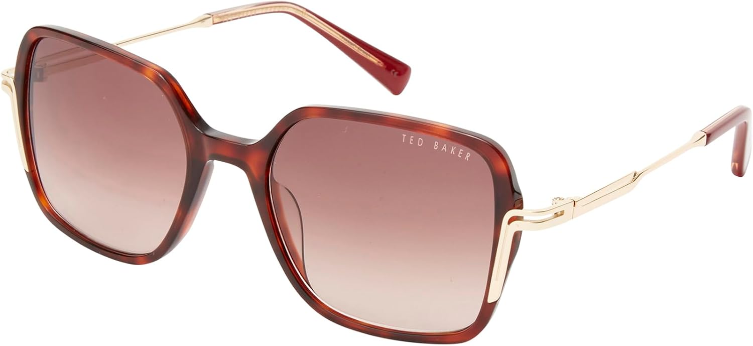 Ted Baker TWS246 Women's Trendy Oversized Square Sunglasses, UV400 Protection, 55 mm