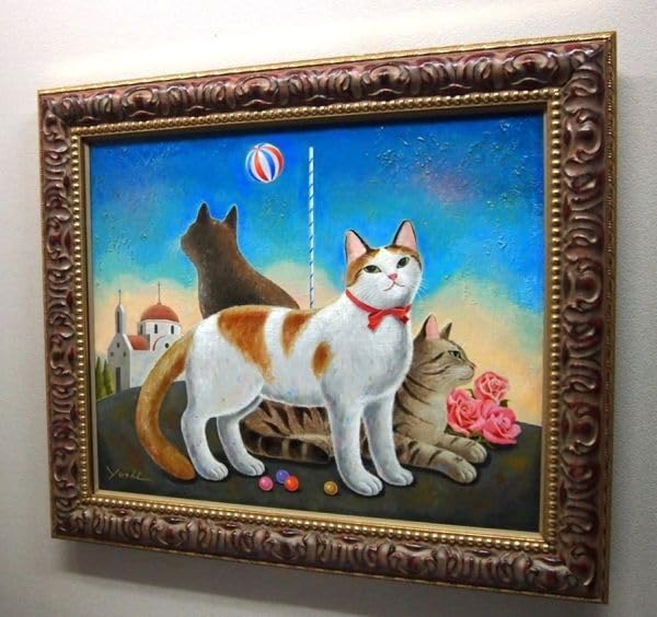 油絵　専用品　頭に花をのせた猫 3 油絵 専用品 頭に花をのせた猫 3 🌼5月のオーダー