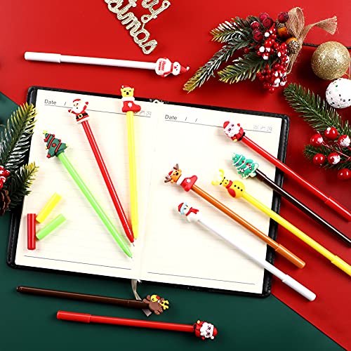 SANNIX 50 bolígrafos gel Navidad multicolor para niños miniatura 5