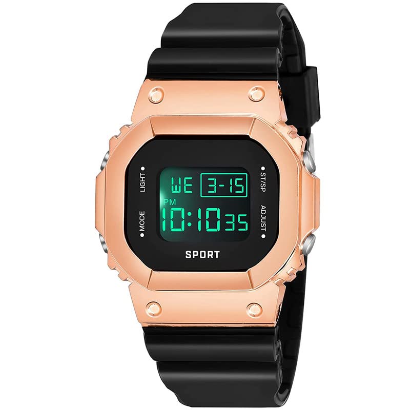 MASTRENA Digital Mens Women Watch (Black Dial Black Colored Strap) (B0B12T1P9Z) Amazon Price History, Amazon Price Tracker