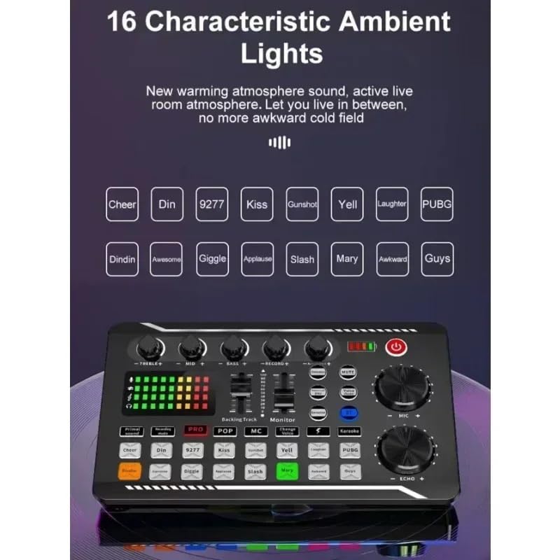 Amazon.co.jp: オーディオミキサー F998 ライブ サウンド カードと DJ