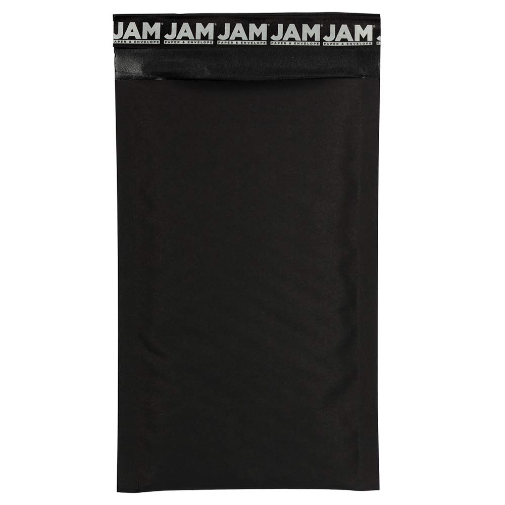 JAM PAPER Bubble Lite Padded Mailers - Size #00-5 x 8 1/2 - Black Kraft - 25/Pack