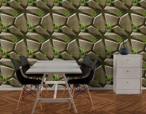 Image of DECOR PRODUCTION Self Adhesive Wallpaper Wall Sticker for Home Decor, Living Room, Bedroom, Hall, Kids Room, Play Room (PVC Vinyl, Water Proof 20 sq.ft) 16x90 Inches Each Strip