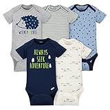 ropa de bebe varon gerber Cierre inferior convenientemente colocado en la parte delantera para cambiar rápidamente al bebé.